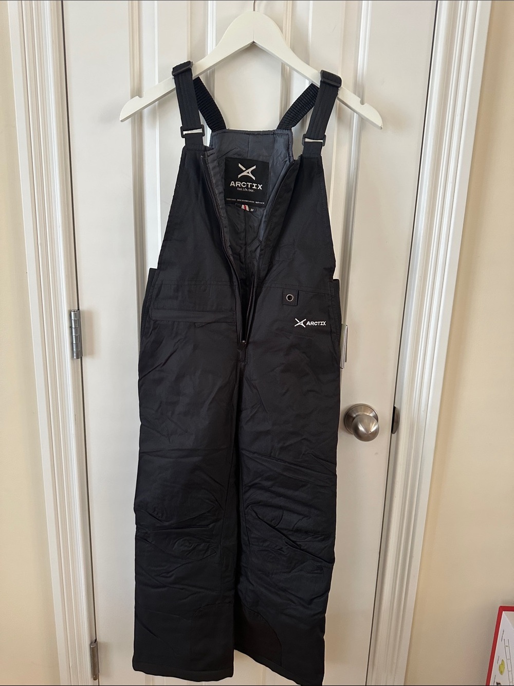 Arctix Kids Black Insulated Snow Bibs